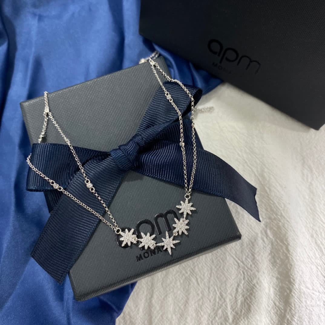 APM Monaco Snowflake Design Necklace